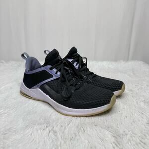 NIKE / Air Max Bella AQ7492-006 black purple lace up athletic shoes / 8